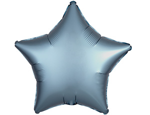 Фольгированные шары/ ANAGRAM/ 1204-0649 А Б/РИС ЗВЕЗДА 19" Сатин Steel Blue